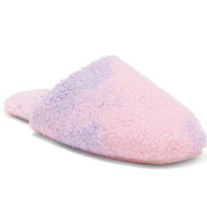 ABOUND Drew Faux Fur Scuff Slipper XL Cotton Candy Tie DyeDETAILS & CARE